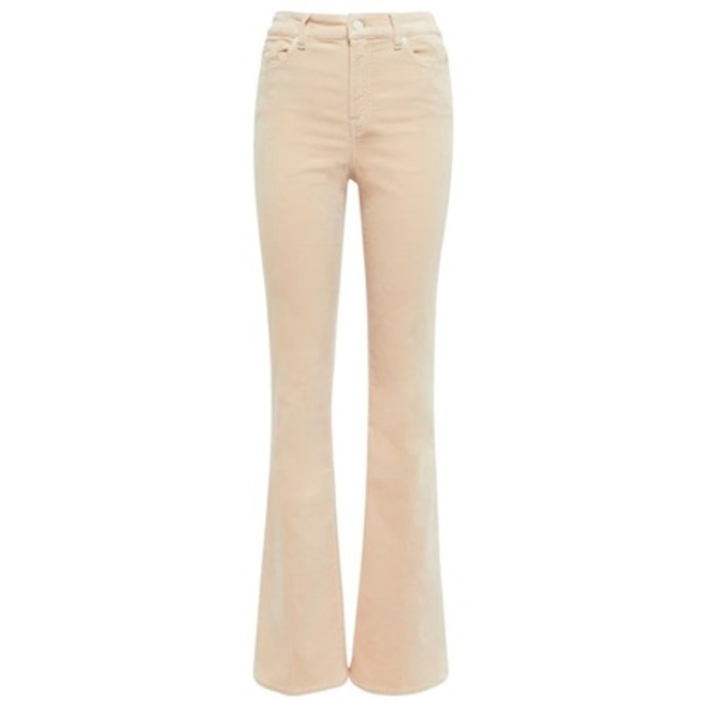 7 For All Mankind Lisha Velvet Bootcut Jeans Winter White 7E058V65 Size 28